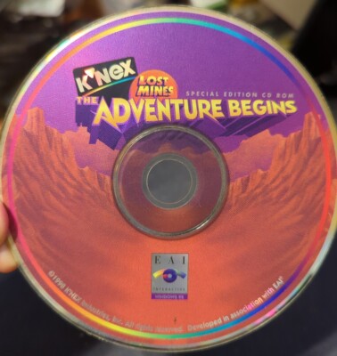 K'nex Lost Mines The Adventure Begins Special Edition (PC, 1998) - DISC ONLY
