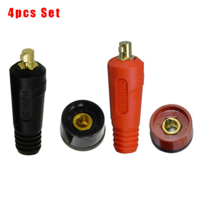 4 pcs TIG Welding Cable Panel Connector Socket  DKJ10-25 & DKZ10-25 NEW-