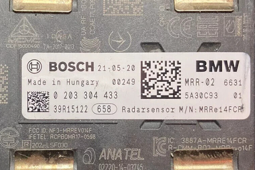 OEM BMW X3 G01 X4 G02 X5 G05 X6 G06 X7 ACC FRONT RADAR SENSOR 0203304433 5A30C93 - Picture 5 of 6