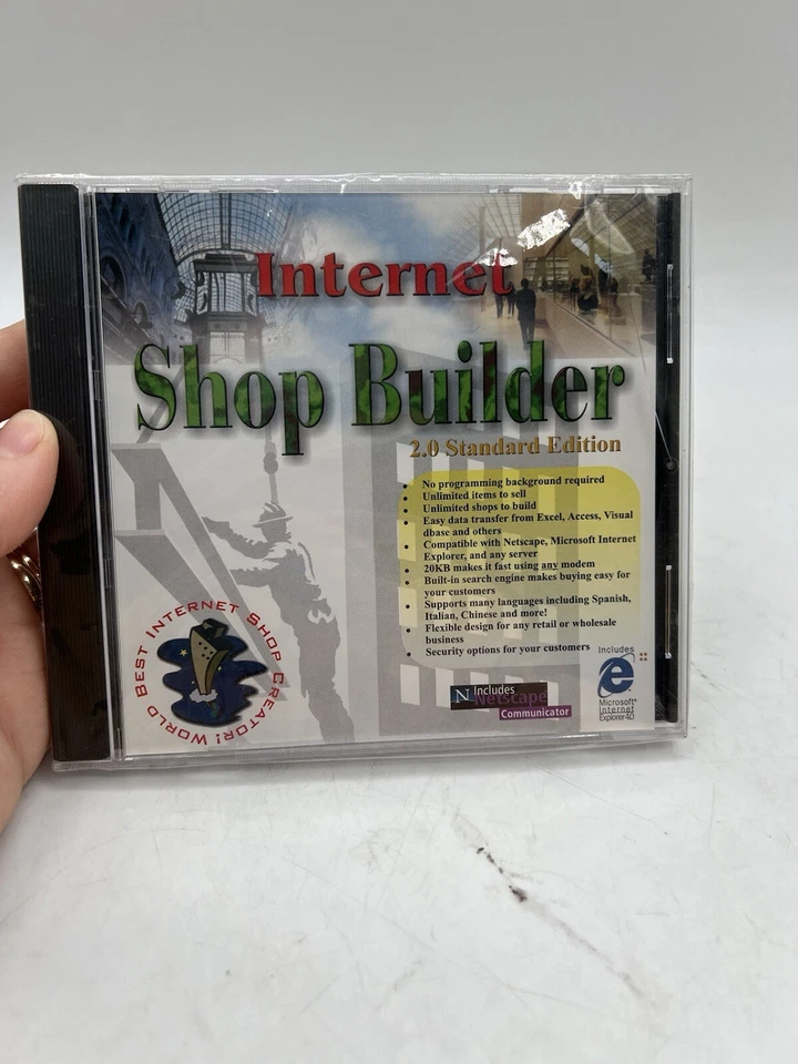 Internet Shop Builder 2.0 (PC-CD, 1998) for Windows 95/98/NT - NEW CD - Image 2 of 3