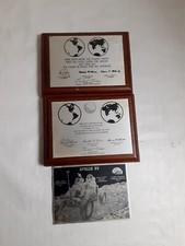 Apollo Space Mission Lot-3 Plaque in wood