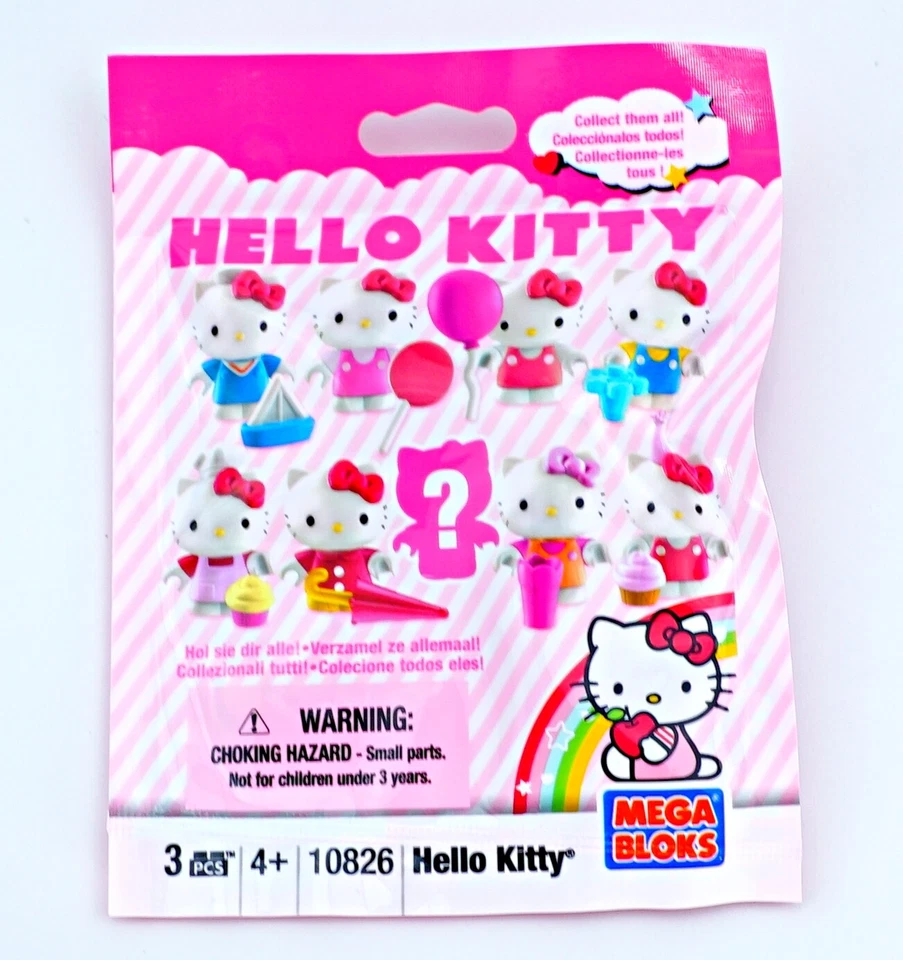 Sanrio Hello Kitty Mini Figure Blind 1 Pack 10826 Mega Bloks Mystery Kid Toys - Image 2 of 3