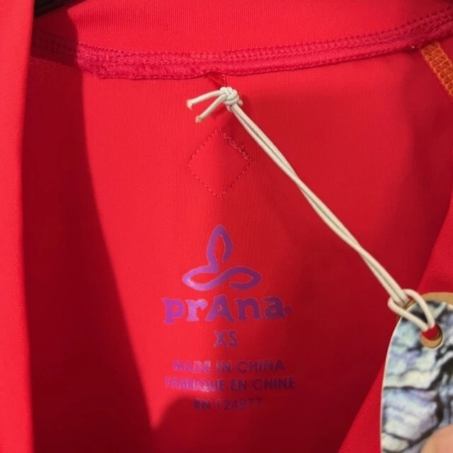 prana Lorelei солнце верхний длинным рукавом красный фиолетовый UPF 50 + женщин плавать размер XS новый с Ярлыками - Изображение 3 из 4