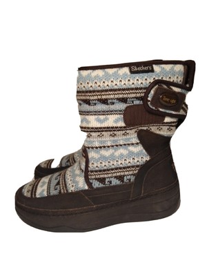 skechers knit boots