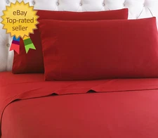 Empire Home Heavy Winter Flannel 100% Cotton Sheet Set Fitted Flat Pillow Cases