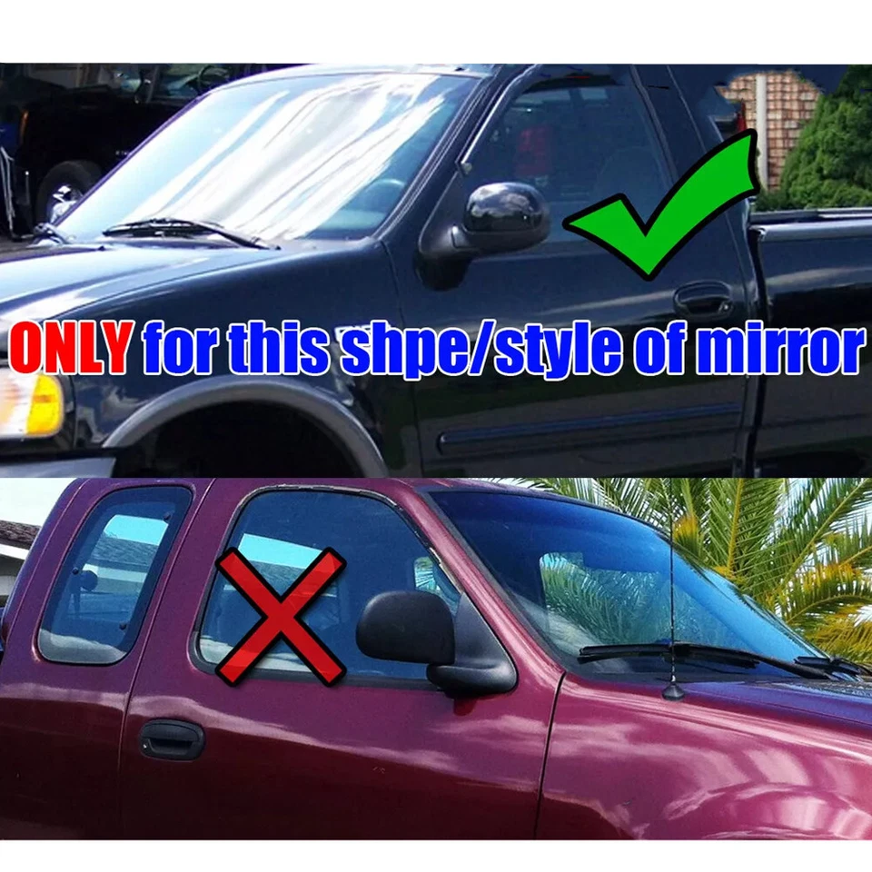 Tapa de cubierta de espejo retrovisor completo eléctrico cromado ABS para Lincoln Navigator 1998-2002 Foto 2 de 4