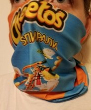 NEW Unisex Cheetos Cloth Dust Face Shield Scarf One Size