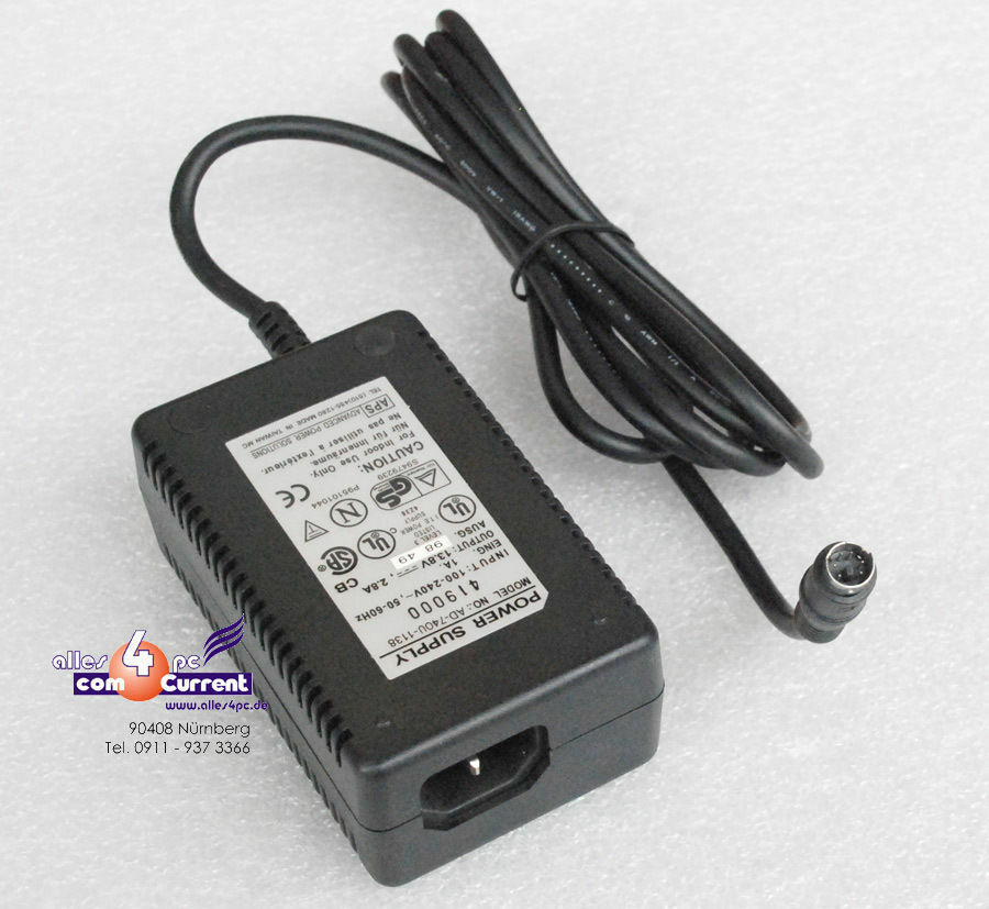 13.8v 2.8a Power Supply Adapter Ad-740u-1138 13.8 Volt 2.8 Ampere