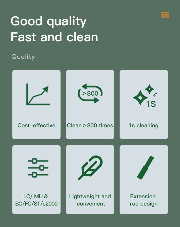 Nettoyant Pour Connecteurs Fibre Optique 1,25mm (LC) - KomShine KOC-125 - Plus De 800 Utilisations