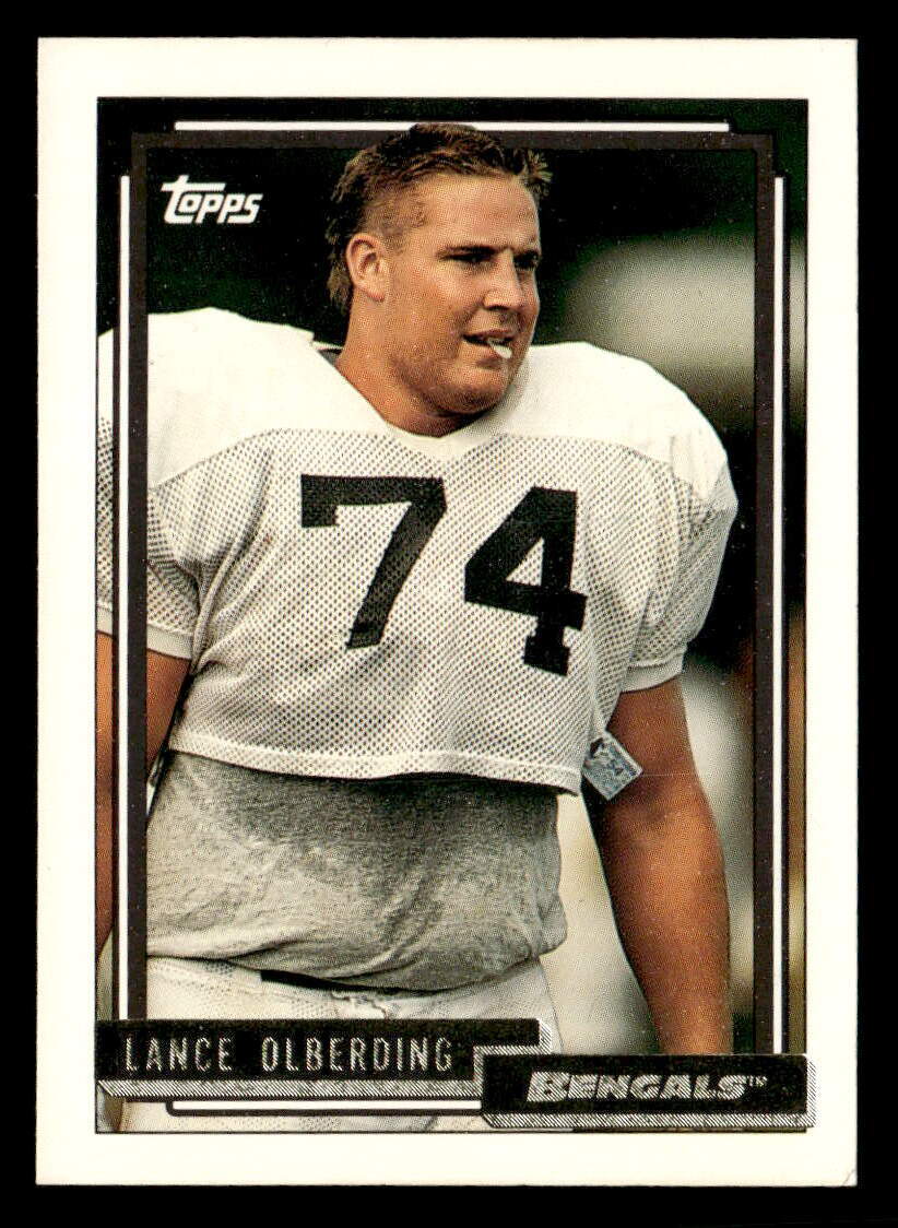 Lance Olberding 1992 Topps Gold Card #668 Cincinnati Bengals | eBay