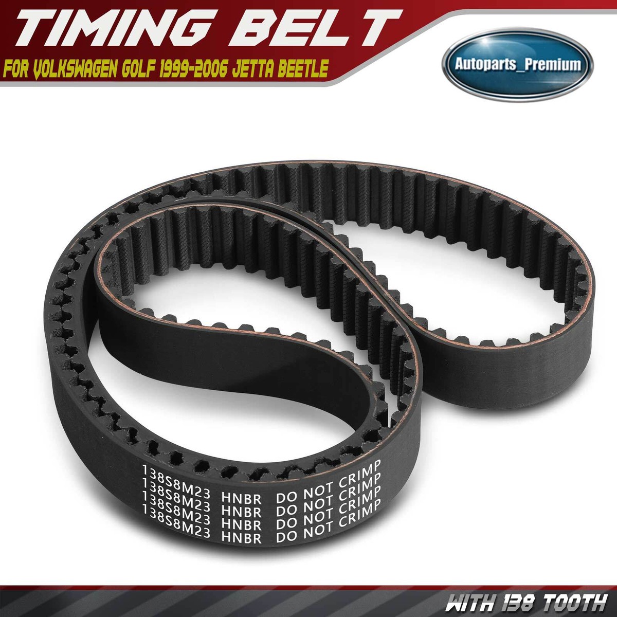 Engine Timing Belt for Volkswagen Golf 1999-2006 Jetta Beetle - Main Image