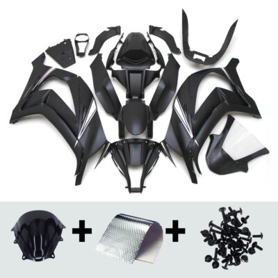 Black Bodywork Kit for Kawasaki Ninja ZX10R 2011-13 2014 2015 ZX