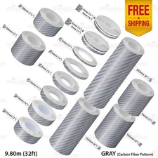 PinStriping Stripe Adhesive Tape Styling Decal Vinyl Sticker CARBON FIBER GRAY