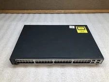 Cisco WS-C3750V2-48PS 48-Port 10/100 PoE Ethernet 4xSFP Network Switch