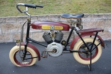 Original 1933 Speed-O-Byke Pedal Motorcycle, Nice Original Condition