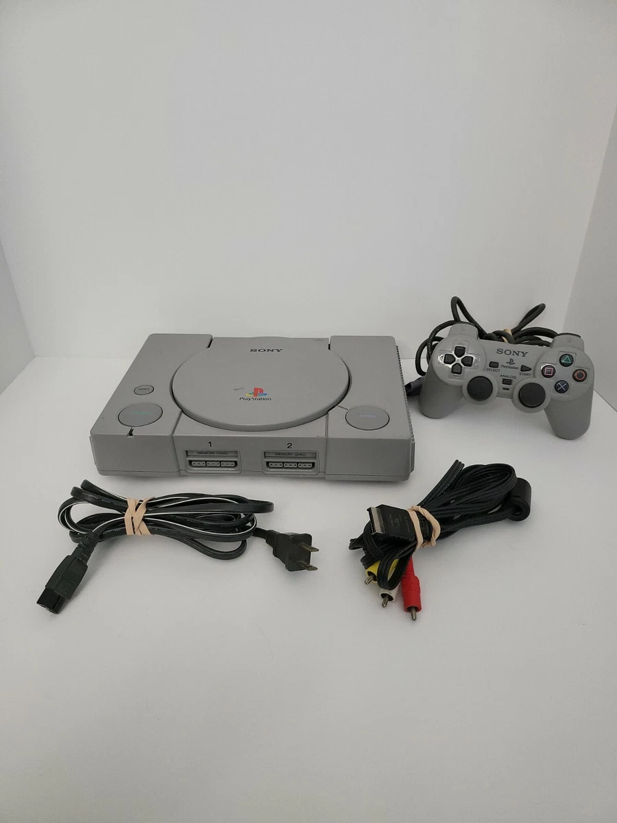 Sony Playstation 1 PS1 Console with Cables & Original Controller