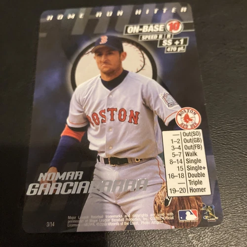 MLB Showdown 2000 Nomar Garciaparra Home Run Hitter Promo
