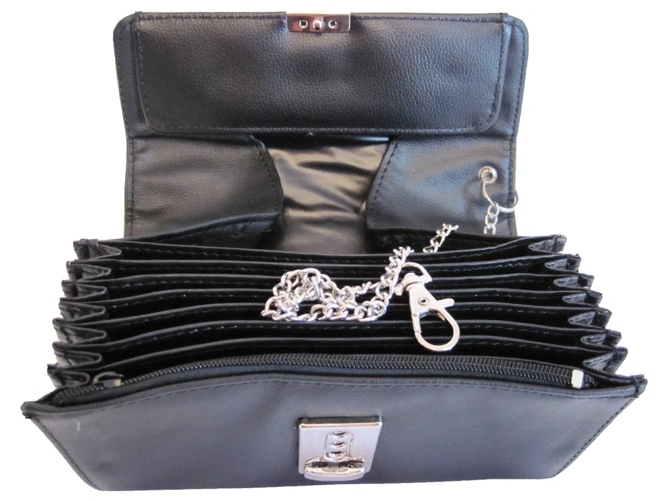 Kellner Geldbörse Kellnerbörse Portmonee Geldbeutel Portemonnaie Kunst Leder NEU - Bild 3 von 3