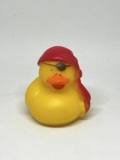 Pirate Eye Patch Rubber Duck 2 Ducky Red Bandana Bath Pool Jeep Toy
