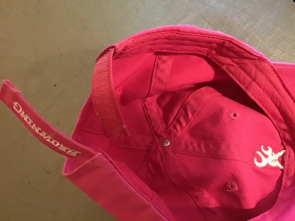 Browning Women’s Pink Adjustable Baseball Ball Cap Hat - Image 4 of 4
