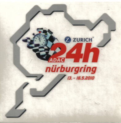 Original Aufkleber ADAC 24h Rennen 2010 Nürburgring Nordschleife BMW Sieg selten