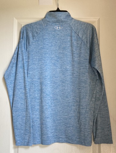 Under Armour Women’s Heat Gear 1/2 Zip Loose Fit L/S Shirt Blue XL NWOT - Picture 12 of 18