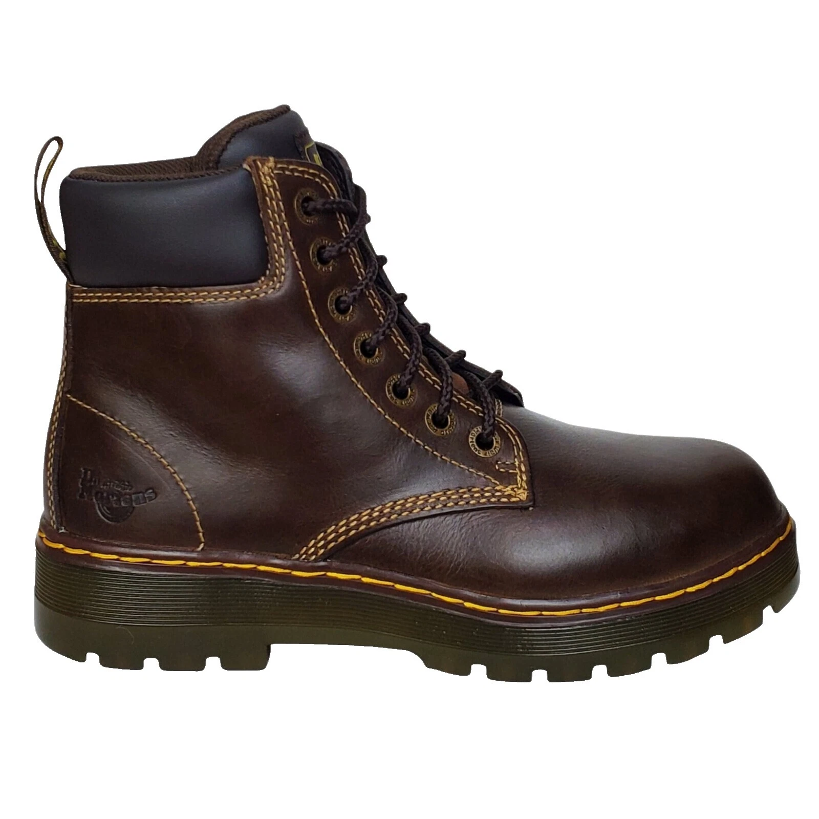 Dr. Martens Steel Toe Solid Boots for Men