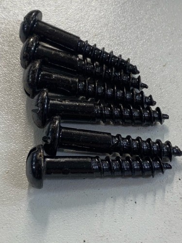 Schwarze Japanschrauben Schlitz Rundkopf Brennnesselfalten Stahl traditionell ART 11-02 - Bild 7 von 24