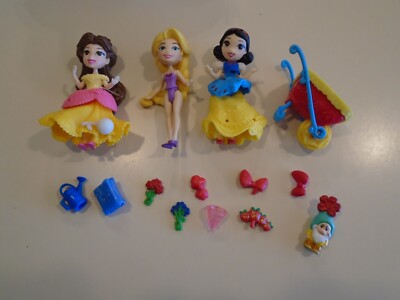 Disney Princess Hasbro Little Kingdom Doll Lot ~ Snow White / Belle ...
