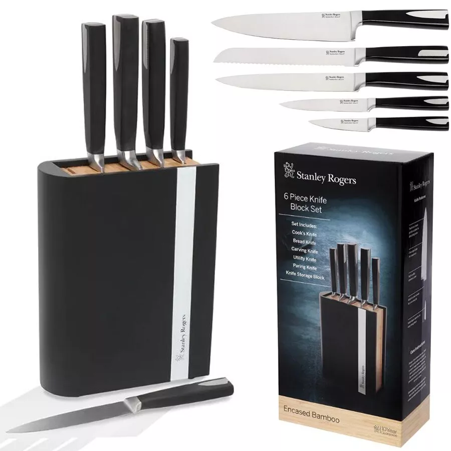 Stanley rogers knife block set sales
