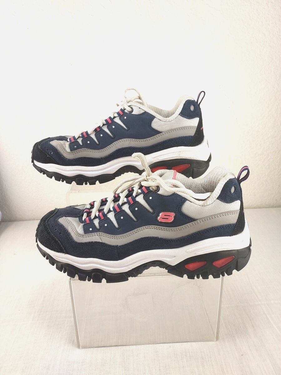 Skechers Energy Wave Linxe Women Wide Navy Pink Sneakers