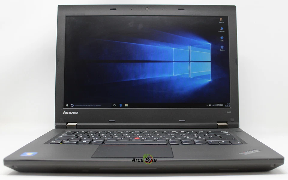 NOTEBOOK LENOVO THINPAD L440 14" PC PORTATILE COREi5 SSD 250GB RAM 8G WIN 10 A - Immagine 4 di 4