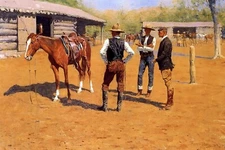 Buying Polo Ponies in the West by Frederic Remington Giclee Print + Ships Free