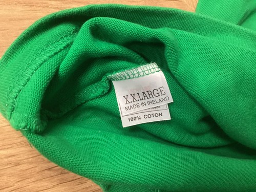 Maglia Rugby Irlanda Vintage Oneills Verde Made In Ireland Taglia XXL VG Buona Con - Foto 6 di 13