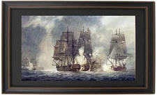 Continental Frigates Bonhomme Richard and Alliance vs HMS Serapis by Irwin Bevan