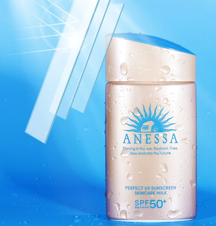 Protector solar UV Shiseido Anessa Perfect para el cuidado de la piel leche FPS50 - 60 ml / 2 oz Foto 2 de 4