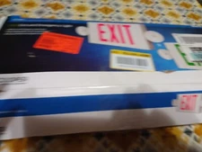 Sure-Lites White Integrated LED 2-Head Emergency Light Exit Sign