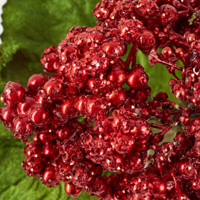 Red Sequined Berry Cluster Embellishing Pick | eBay