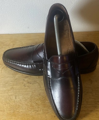 Allen Edmonds Men's Walden Penny Loafers Leather Burgundy Shoes Size 11.5 3A USA - Picture 7 of 14