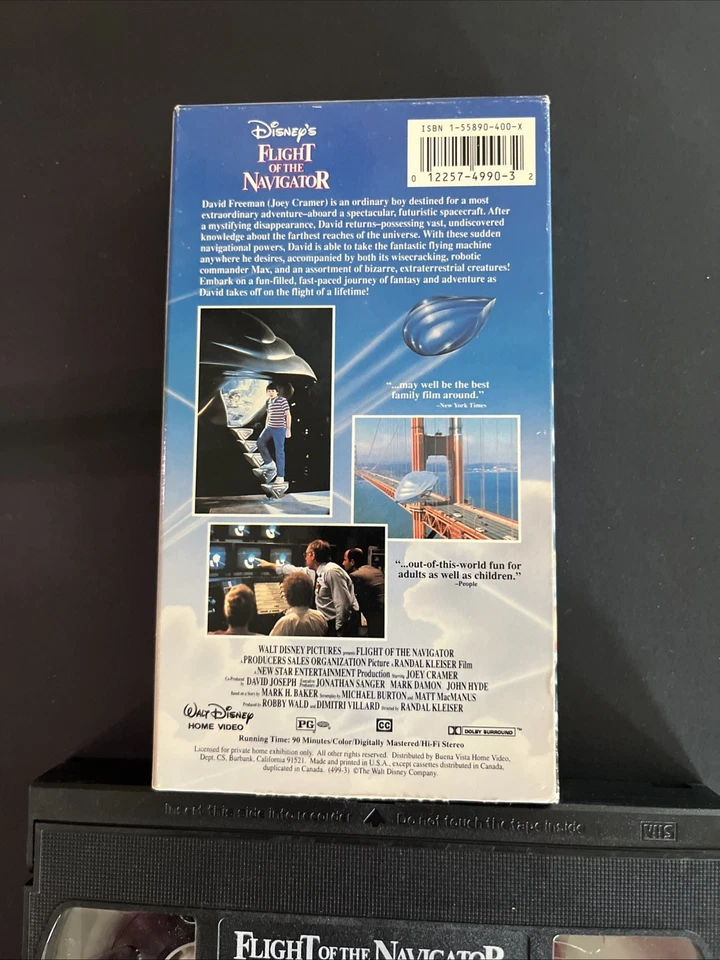 Flight of the Navigator (VHS, 1997) - Image 2 of 2