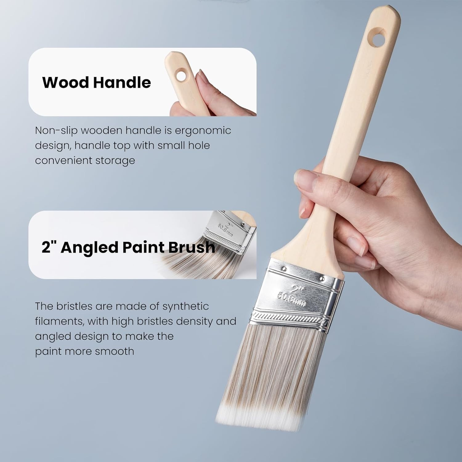 Mister Rui 18 Pack Professional Paint Roller Kit with Tray and Brush