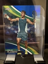 Topps 2025 Chrome Carlos Alcaraz Tennis blue /150 Set #40 Spain ATP Tour