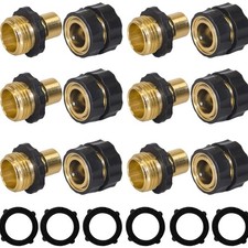 Garden Hose Quick Connector, 3/4 Inch Male and Female Garden Hose Fitting Qui...