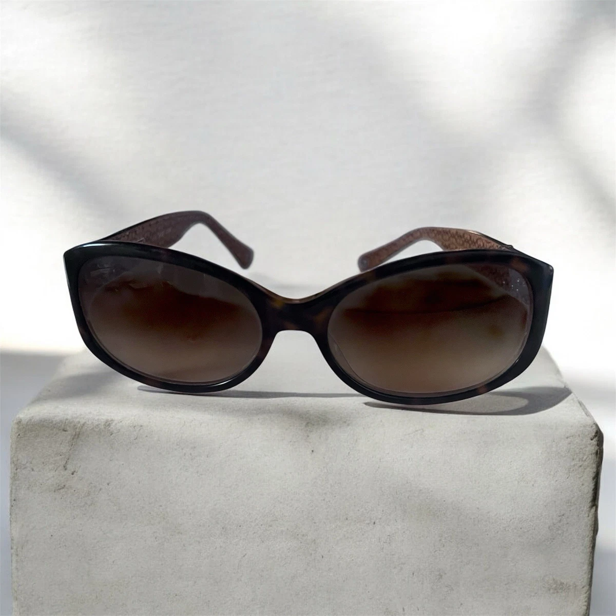 NWT Coach HC8316 Butterfly Sunglasses Black or Brown Gold hardware Case & Cloth Coach Brown Designer Sunglasses for Women for sale | eBay main image 3