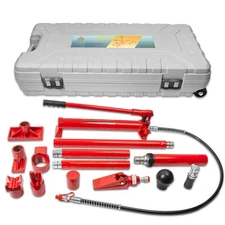 XtremepowerUS 10 Ton Hydraulic Jack Air Pump Lift Ram Body Frame Porta Power Kit