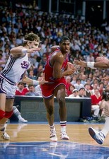 John Williams Washington Bullets drives to the basket during a game Old Photo