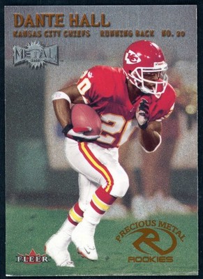 2000 Fleer Metal Dante Hall #227 Precious Rookies RC Card Kansas City Chiefs