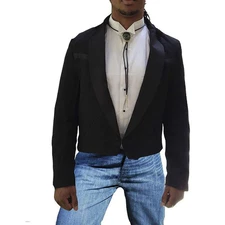 Men's Western Style Texas Tuxedo Short Formal Jacket Wedding Prom