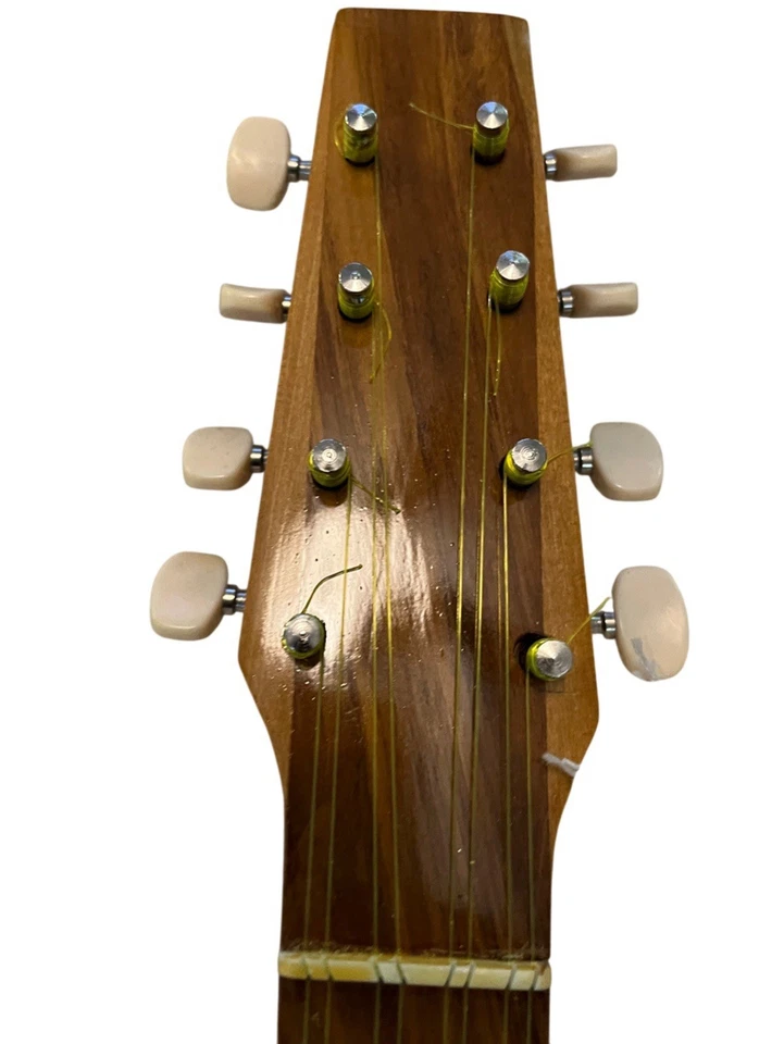 Tahitian Ukulele Handmade 8 String Wooden Instrument From Tahiti W/ Case - Image 4 of 4