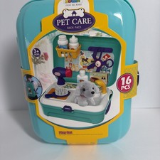 NIB Dog Grooming Kit Play Set Backpack Pet Care Doctor Set Vet Kit Education
